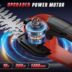 VERVEWAVE hedge trimmer with battery compartment