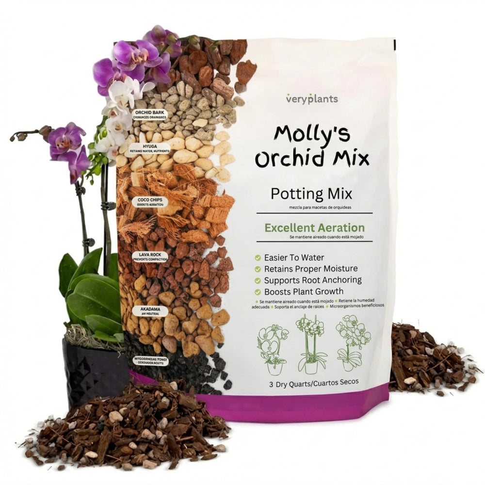 veryplants Orchid Potting Mix brown bag front view