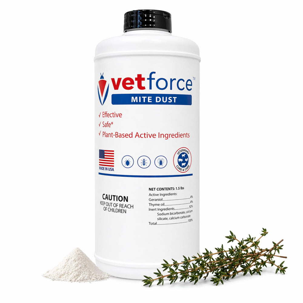 Vetforce Mite Dust powder packaging front view