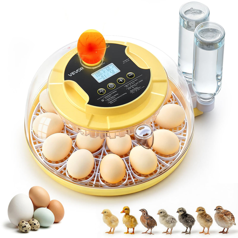VEVOR 18 Egg Incubator front view with clear window