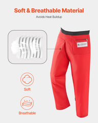 VEVOR Chainsaw Chaps back view showcasing full length