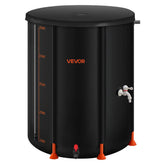 VEVOR Collapsible Rain Barrel 53 Gallon black model front view