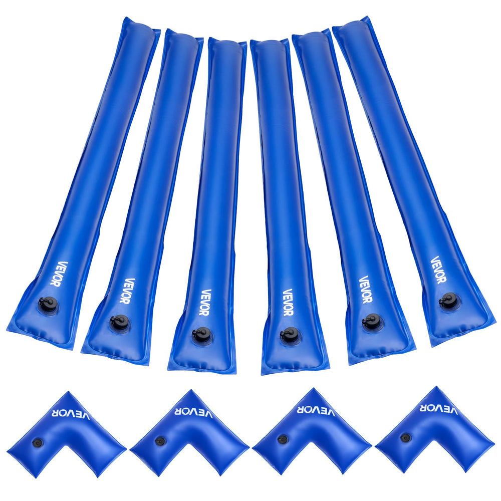 VEVOR Pool Cover Water Bags Set, 6-Pack 8 Ft Blue