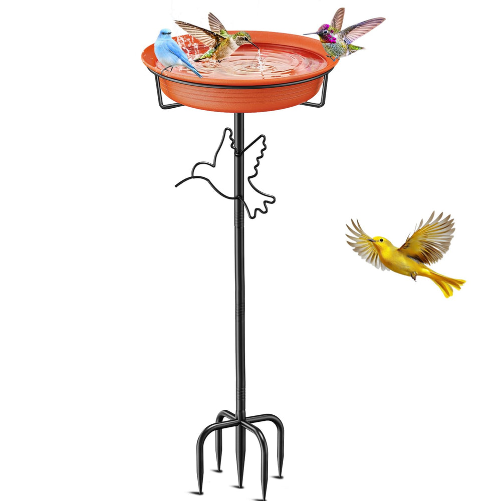 VeyFolzin Bird Bath 36.7In brown model with removable bowl