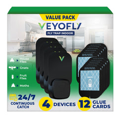 VEYOFLY Fruit Fly Trap black model front view