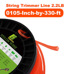 VIABRICO heavy-duty trimmer line 2.2LB close-up