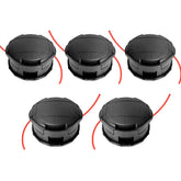 VIABRICO Trimmer Head 5 Pack front view showing black design