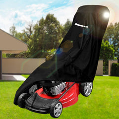 Viadom lawn mower cover with drawstring and storage bag