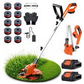 VIBOGEN Electric String Trimmer front view with 12-inch cutting width