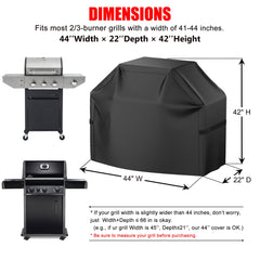 VIBOOS grill cover featuring adjustable hooks and loops