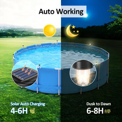 VICHTOP Solar Pool Lights 6-pack in packaging