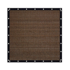 VICLLAX 10' x 10' Sun Shade Cloth in Mocha - Front view
