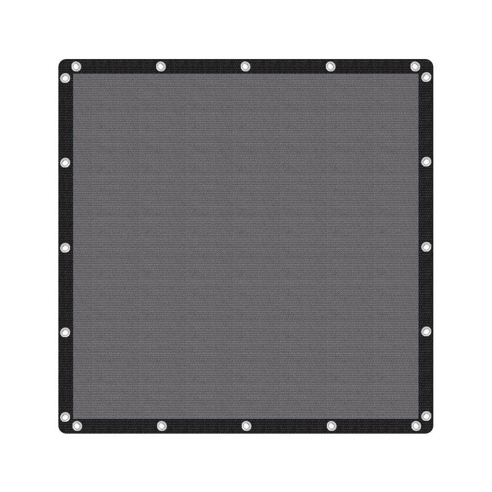 VICLLAX 90% Shade Fabric Sun Shade Cloth 8x8 FT, Dark Grey front view