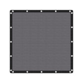 VICLLAX 90% Shade Fabric Sun Shade Cloth 8x8 FT, Dark Grey front view