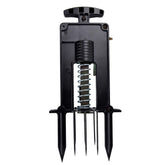 Victor Easy-to-Set DeadSet Mole Trap front view, black