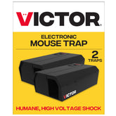 Victor Electronic Mouse Trap front view showing black design