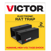 Victor Electronic Rat Trap 2-Pack front view with LED indicators