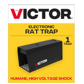 Victor Electronic Rat Trap front view in black