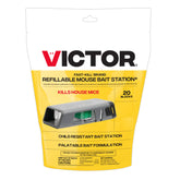 Victor Fast-Kill refillable mouse poison bait station front view