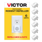 Victor PestChaser Rodent Repellent 6-Pack with nightlight feature