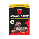 Victor Snake-A-Way 10 lb granules front view in packaging