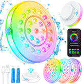 VIDOME Pool Lights 4 Set, wireless LED lights in packaging