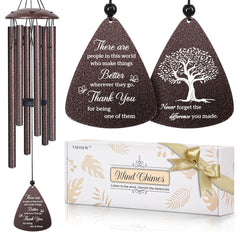 vifoew 32 inch wind chimes with tree-of-life pattern