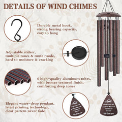 vifoew wind chimes hanging in a garden setting