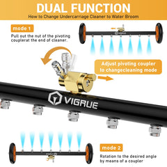 VIGRUE pressure washer attachment with extension wands