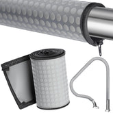 Vincreem 6 ft pool handrail cover in gray, front view