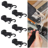 Vincreem garage door banner clamp black, front view