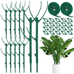 Vintrex 12 Pack Monstera Plant Support stakes with adjustable height