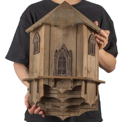 VIREESR Large Bat House front view with four chambers