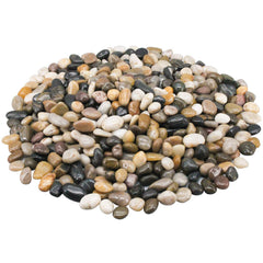 Virekm River Rocks decorative pebbles in mixed colors, front view