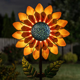 VISFLAIR Sunflower Solar Wind Spinner front view