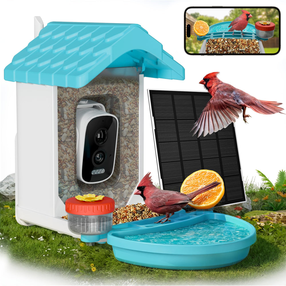 VISIOGEAR Smart Bird Feeder front view with 4K camera