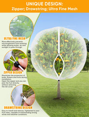 VITI Fruit Tree Netting for Cicadas, covering blueberry bushes