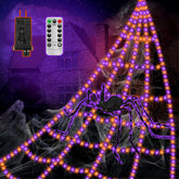 VITI Halloween Decorations Lights with 550 LED bulbs in purple and orange