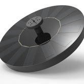 VIVII Solar Fountain Pump with black solar panel and nozzles