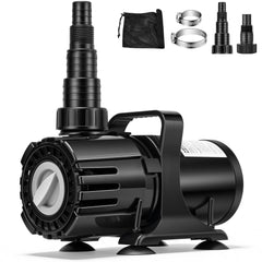 VIVOHOME 120W Pond Pump front view with two nozzles
