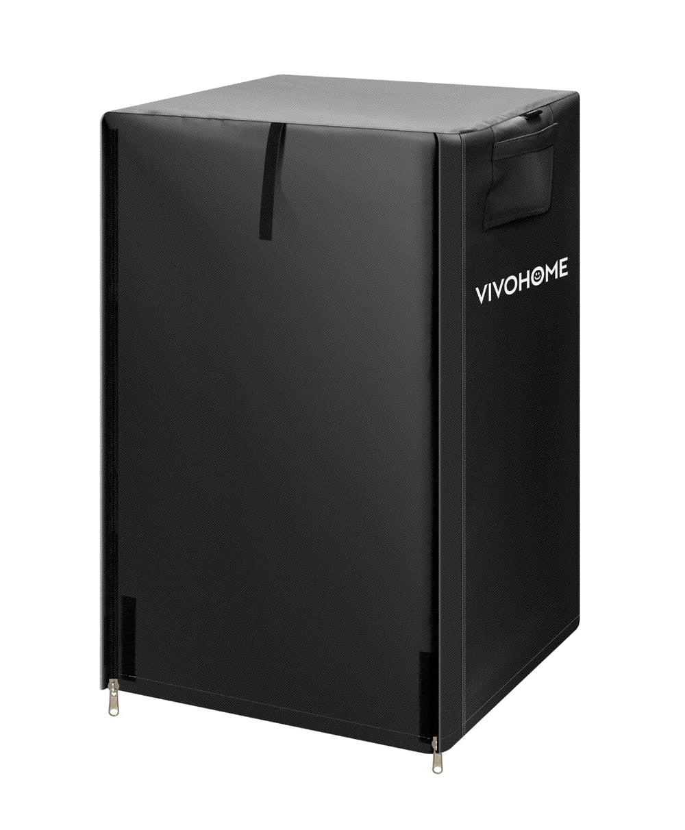 VIVOHOME 2ft waterproof firewood log rack cover in black