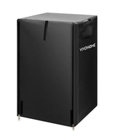 VIVOHOME 2ft waterproof firewood log rack cover in black