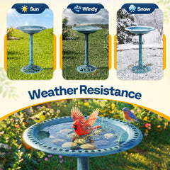 VIVOHOME Bird Bath bowl detail with grip holes