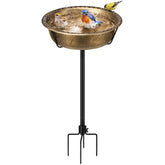 VIVOHOME Bird Bath copper model front view with detachable bowl