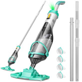 VIVOHOME Cordless Hot Tub Vacuum front view with green finish