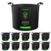 VIVOSUN 10 Gallon Plant Grow Bag black front view
