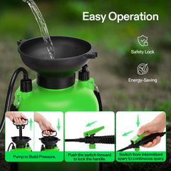VIVOSUN 2-Gallon sprayer translucent bottle showing liquid level