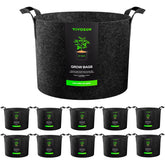 VIVOSUN 25 Gallon Fabric Grow Bag front view with handles