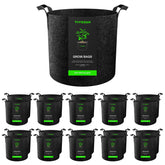 VIVOSUN 3 Gallon Fabric Grow Bag front view with handles