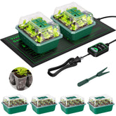 VIVOSUN 6-Pack Seed Starter Trays with transparent dome